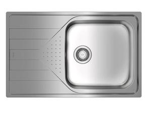 Teka UNIVERSE 50 T-XP 1C 1E MAX - Fregadero 1 Cubeta Grande Escurridor Izquierda Mueble 50 cm Inox