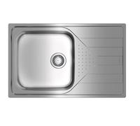 Teka Universe 50 T-XP 1C 1E Max - Fregadero Sobre Encimera 79 cm derecha Inox