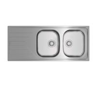 Teka UNIVERSE 80 T-XP 2C 1E REV - Fregadero De Cocina Acero 43 Cm 1 Cubeta 1 Escurridor Bajo Encimera