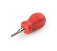 TEKTON Destornillador multibroca 3 en 1 Stubby Phillips/ranurado (#1 x 3/40.6 cm, rojo) | DMT17001