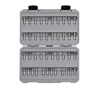 TEKTON Juego de llaves de vaso hexagonales de 1/4 pulgadas, Torx, Phillips, ranuradas, cuadradas (42 piezas) | SHB90301