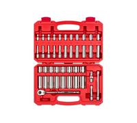 TEKTON Juego de llaves de vaso y trinquete de 6 puntos de 3/8 pulgadas, 42 piezas (6-24 mm) | SKT15201