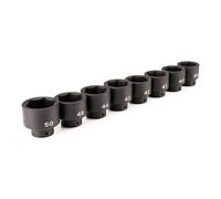 TEKTON SID92008 - Juego de llaves de impacto poco profundas de 6 puntos de 1/2 pulgada, 8 piezas (39-50 mm)