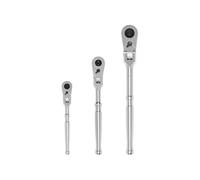 TEKTON SRH92103 - Juego de trinquete de liberación rápida de Cabeza Flexible de 1/4, 3/8, 1/2 Pulgadas (3 Piezas)
