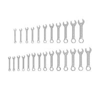 TEKTON Stubby Combination Wrench Set, Llaves, 25-Piece (14-34 in., 6-19 mm) | WCB90403