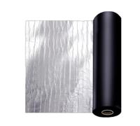 Tela Asfaltica co Aluminio Autoadhesiva para Tejado, Cinta de Selladora Adhesiva Impermeable para Reparación, Membrana Bituminosa para Terraza(30x100cm)