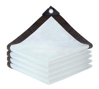 Tela de Malla Blanca para Sombra de Patio Tela de Sombra antienvejecimiento Resistente a los Rayos UV de 3, 3 x 6, 6 pies Lona de Malla Permeable al Agua y al Aire para Cubierta Vegetal