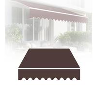 Tela de repuesto impermeable para patio, poliéster, 3 x 2 m, 4,5 x 2 m, 1,5 x 1,5 m, 7 x 3,5 m (negro, 1,5 x 1,5 m), fácil de instalar, resistente a los rayos UV