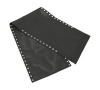 Tela de Repuesto Negro, para Silla Plegable y Tumbona Poliéster | Balcón, Interior, Textura Uniforme y Superficie Lisa, Correas Fijadas, Camping y Playa
