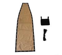 Tela de repuesto para asiento de Textilene resistente color caqui para silla columpio, incluye cuerda y bolsa lateral para una fácil instalación en patio o jardín, 64 x 197 x 23 cm (1 pieza con