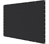 Tela de sombreo con un 90% de protección solar, ideal como pantalla de privacidad, de 3 x 3.6 metros (10 x 12 pies) para patios y jardines (negra)