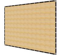 Tela de sombreo para jardín y patio, color beige, con un 90% de protección solar, dimensiones de 3,6 x 6 metros (12 x 20 pies), ideal para privacidad