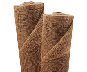 Tela de yute de 90 m x 1 m, 105 g/m², estera de yute, yute para jardín, tela de yute, arpillera, cinta de yute Brown
