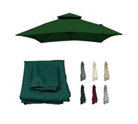 Tela for Sombrilla De Patio Con Brazo Lateral Repuesto for Toldo De Sombrilla Voladiza Cuadrada De 8 Varillas Parasol Resistente Con Protección UV for Jardín(Green,2.5x2.5m)