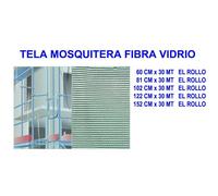 Tela mosquitera fibra vidrio 122 cm x 30 mt el rollo