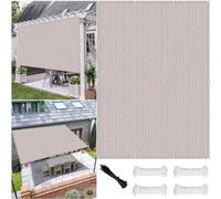 Tela protectora rectangular, impermeable, con protección UV, fabricada con tejido transpirable, de 1 x 4,1 metros, color blanco