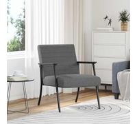 Tela suave minimalista para sala y dormitorio Gris 59 x 75 x 78 cm | Sillón Gris oscuro 59 x 75 x 78 cm tela Moderno Ergonómico Aterciopelado para Sala Estar Dormitorio Apto Estilo Contemporáneo