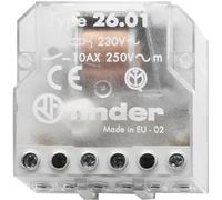 Telerruptor finder 230vac 1cto abierto en reposo 10a
