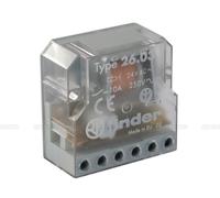 Telerruptor finder 24vac 10a ctos. nc + na biestable