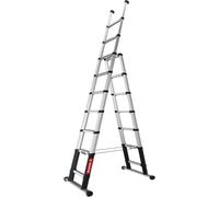 Escalera telescópica multiusos COMBI LINE Telesteps, profundidad de los peldaños 80 mm