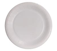 TELEVASO - PLATO CARTÓN COLOR BLANCO 220 MM White