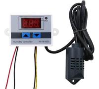 Telituny Controlador de humedad digital XH-W3005 Controlador de interruptor de higrómetro digital Sensor de humedad 0~99% RH(220V)