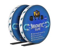 TELKES - Cinta Magnética Autoadhesiva A + B Se Puede Cortar para Bricolaje Cinta Magnética para Mosquiteras y Cortinas Iman de Neodimio con Adhesivo 3M (4, 12,5x1,5mm B)