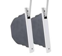 TELKES - Pack x2 Recogedor de Persiana Extraplano Sin Pivote para Carpinterias de PVC. Enrollador de persiana para embutir en Obra. (Blanco x2, Cinta 16mm)