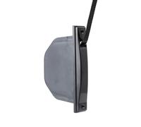 TELKES Recogedor Persiana Empotrado Blanco con Cinta 20 mm x 5 m Carrete Cuerda Enrrollable Mecanismo de Muelle Interior Sistema Polea Rollo Tirador Recambio de Cajetin (Negro, Cinta 18 mm)