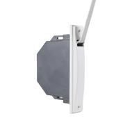 TELKES Recogedor Persiana Empotrado Blanco con Cinta 20 mm x 5 m Carrete Cuerda Enrrollable Mecanismo de Muelle Interior Sistema Polea Rollo Tirador Recambio de Cajetin (Blanco, Cinta 20 mm)