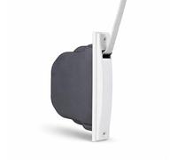 TELKES Recogedor Persiana Empotrado Blanco con Cinta 20 mm x 5 m Carrete Cuerda Enrrollable Mecanismo de Muelle Interior Sistema Polea Rollo Tirador Recambio de Cajetin (Blanco, Cinta 18 mm)