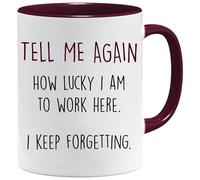 Tell Me Again - Juego de taza y caja de regalo para el día del padre o hija o hijo, regalo para papás, cumpleaños, tazas de Navidad, regalo para papá, padre o hermano, taza de trabajo