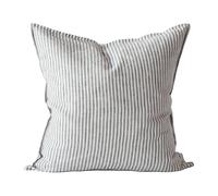 Tell Me More Funda de cojín Washed Linen 50x50 cm Grey-white