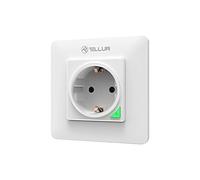 TELLUR SMART Enchufe Inteligente Alexa, Enchufe WiFi de Pared, 3000W, 16A, Control Remoto por APP y Voz, Compatible con Alexa, Google y Siri Shortcuts, Monitoreo de Energía, No Necesita HUB