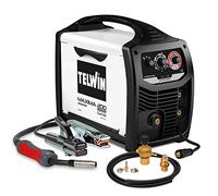 Telwin 816127 Soldadora inverter multiproceso, Máxima 200 con accesorios de soldadura Flux/MMA/Mig-Mag