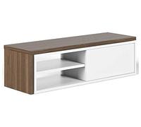 TemaHome Move Mobile Porta TV, madera, nogal y blanco, 110 x 35.4 X 32 cm