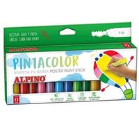 Tempera en barra alpino pintacolor caja de 12 colores surtidos