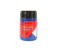 Tempera pintura pajarita azul cyan