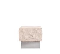 101 Copenhagen Mesa auxiliar Temple low 42x40 cm Chrome-limestone