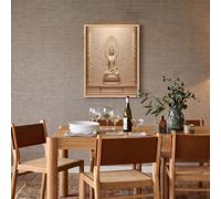 Templo De Estatuas Tailandesas Modernos Cuadros Decoracion Columna De Relieve Elegante Cuadro Y Láminas Grande Marrón Lienzos Decorativos De Pared Para Comedor Salon Dormitorios 30X40Cm, Sin Marco