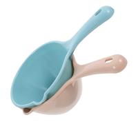 TEMPNAP 2 Cucharones de Plástico Versátiles para Cocina y Baño, Resistentes y No Deformables, Ideales para Frutas y Verduras, con Diseño Práctico y Agujeros para Colgar