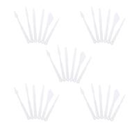 TEMPNAP 30 Piezas de Espátulas para Pintar de Plástico Blanco para Mezclar y Alisar Pintura en Cerámica y Alfarería