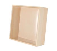 TEMPNAP Caja De Obsequio De Madera Tapa Transparente Cuadrada Para Envolver Regalos De Flores De Jabón Para Decoración De Hogar