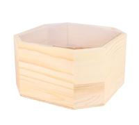 TEMPNAP Caja De Obsequio De Madera Tapa Transparente Para Envolver Flores De Jabón Diseño Octogonal Material Madera Regalos De Cumpleaños
