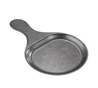 TEMPNAP Plato Vintage de Acero Inoxidable con Asa Antiadherente para Servir Barbacoa y Asar Verduras, Diseño Retro Resistente y Funcional para Horno Tostador