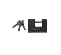 TEMPO DI SALDI Candado de protección compacto y resistente para caja, garaje y persianas, con 3 llaves
