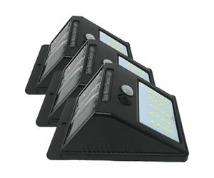 tempo di saldi Faro de 20 LED con panel solar y sensor de movimiento, foco crepuscular (Paquete de 3)