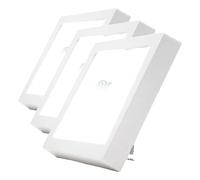 tempo di saldi Panel LED de 18 W, cuadrado, 21 x 21 cm, lámpara de techo de superficie blanca (Paquete de 3)