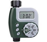 Temporizador de agua digital Orbit programable con sensor de lluvia para riego de jardín con depósito de agua, fácil instalación, duradero e impermeable, prevención de fugas, pantalla LCD transparente