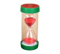 Temporizador de arena de cristal con forma de fruta de 5 minutos con sandía | Base colorida para cocina, oficinas, estudio, aula y espacios de trabajo, uso de tareas de gestión del tiempo